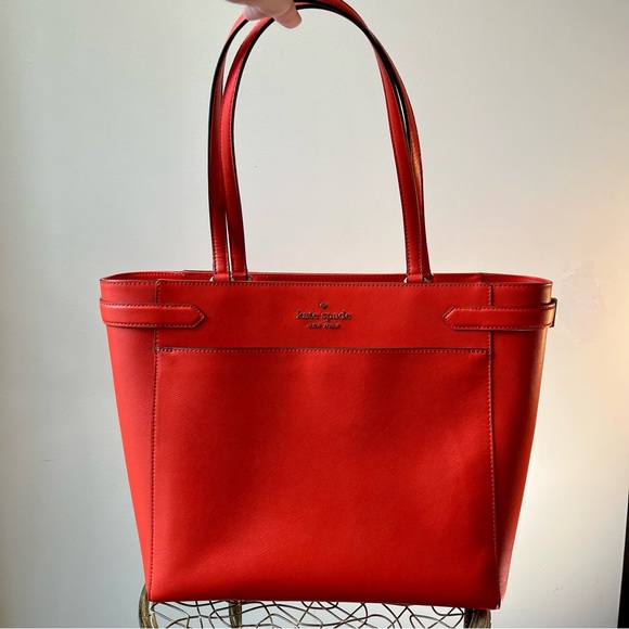 kate spade Handbags - Kate Spade Large Staci Laptop Orange Tote